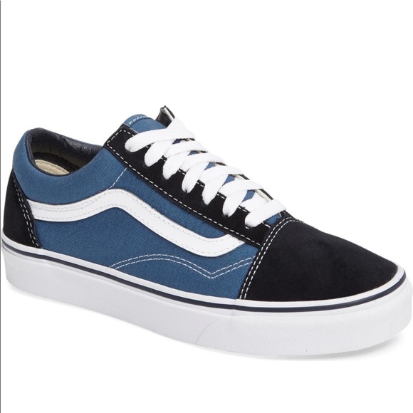 vans old skool navy black